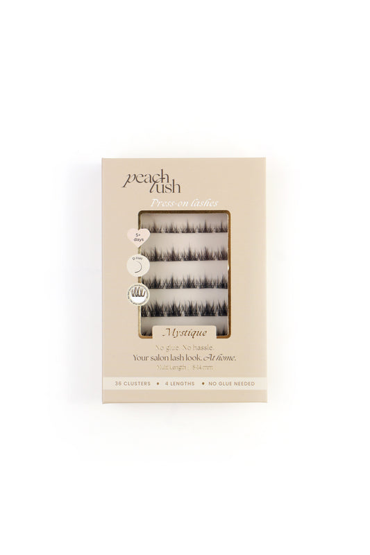 NIEUW✨| MYSTIQUE Press On Lashes – Zelfklevende Wimpers | Volume pre glued press on lashes