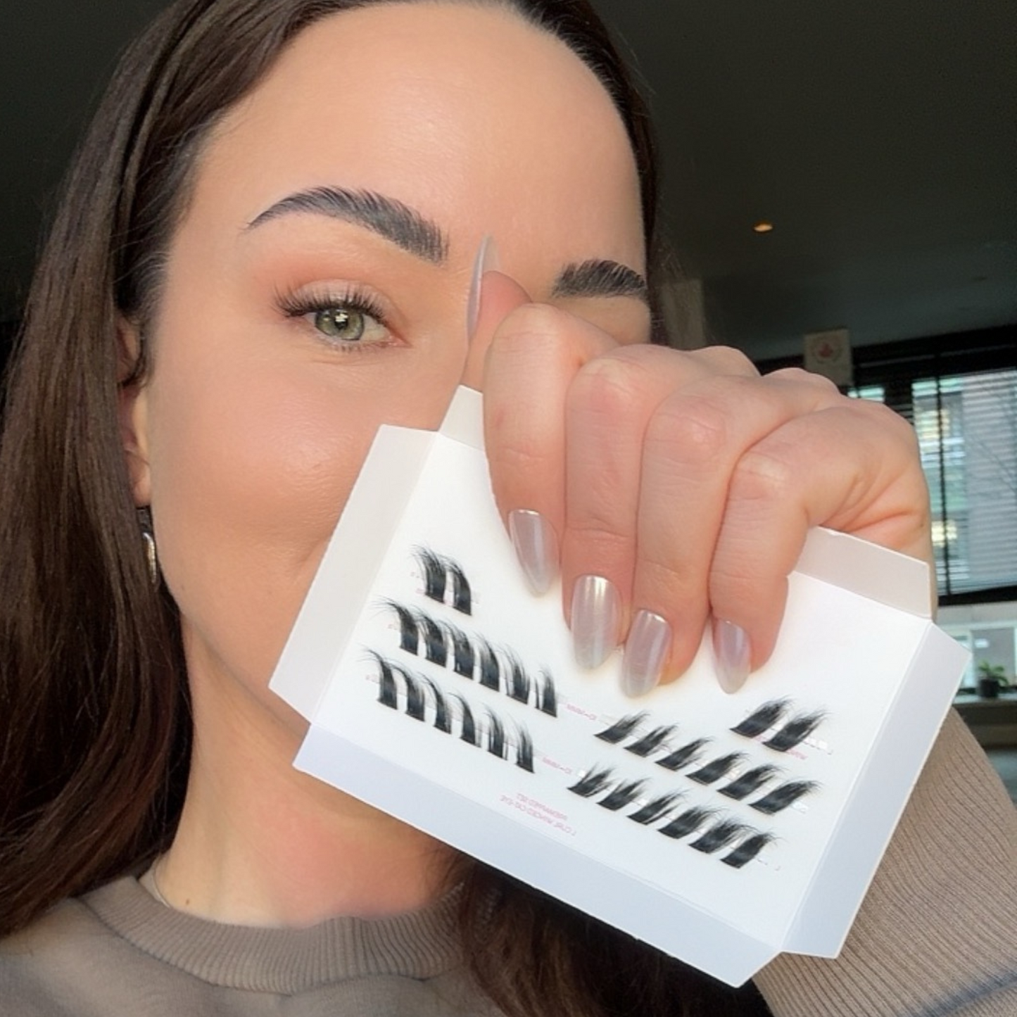 L krul fox eye DIY lash exensions L curl clusters
