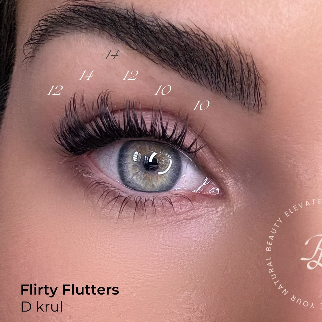 Flirty Flutters wispy DIY wimper extensions D krul lash map