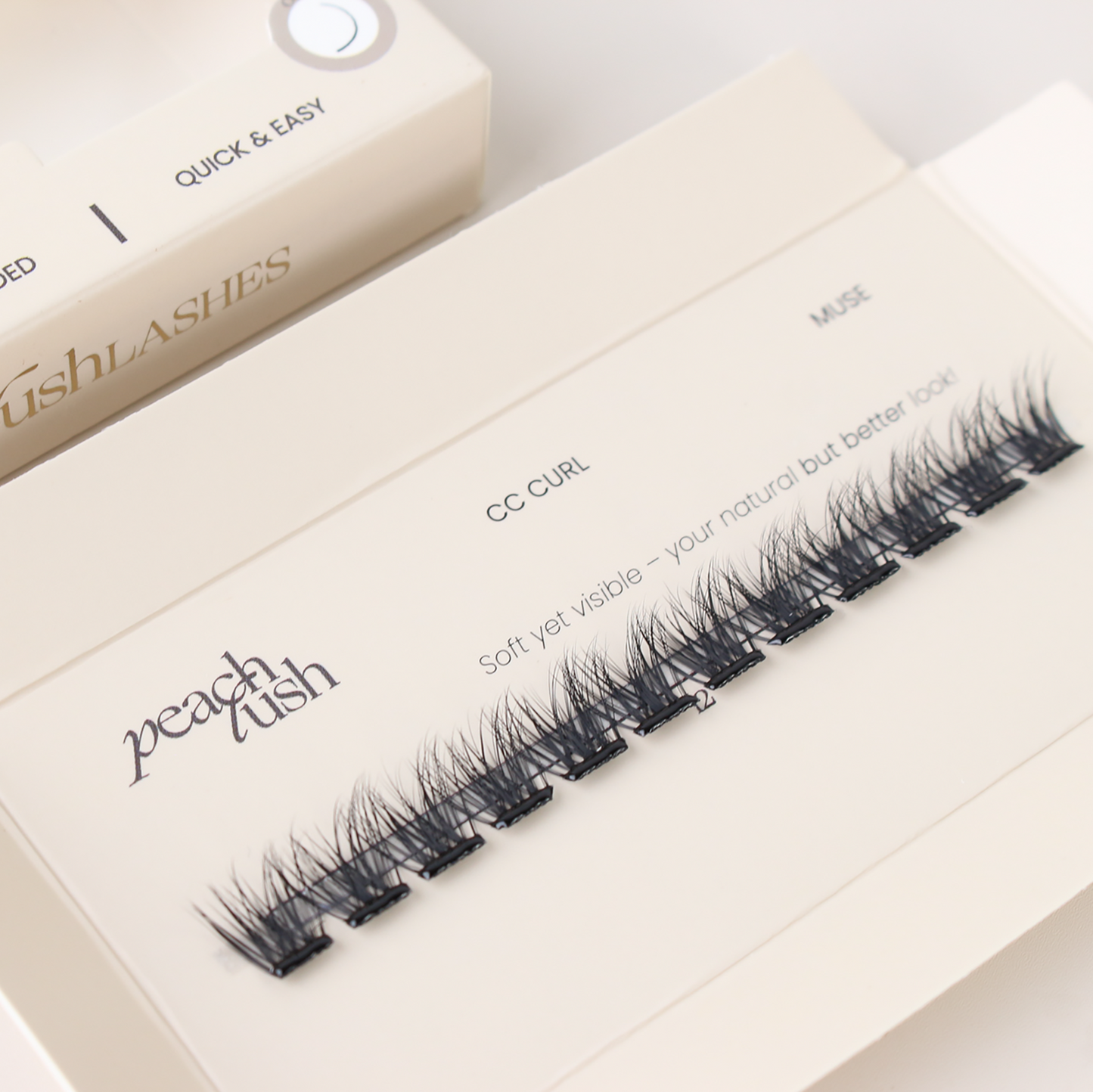 Muse 12 mm cc curl press on lashes zelfklevende wimpers preglued lashes