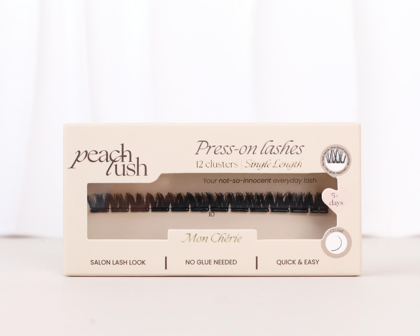 Press on lashes mon cherie volume CC krul 10 mm