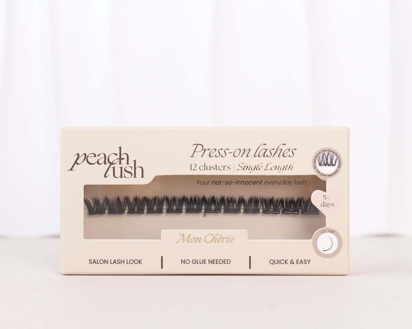 Press on lashes mon cherie volume CC krul 8 mm