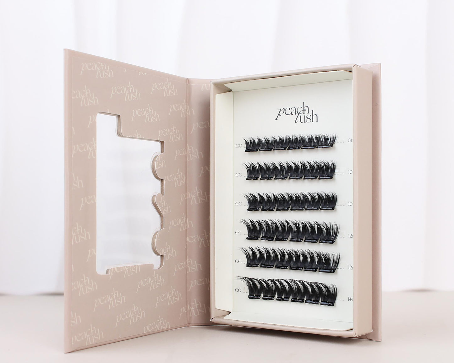 press on lashes mutli length verpakking 4 lengtematen cc krul