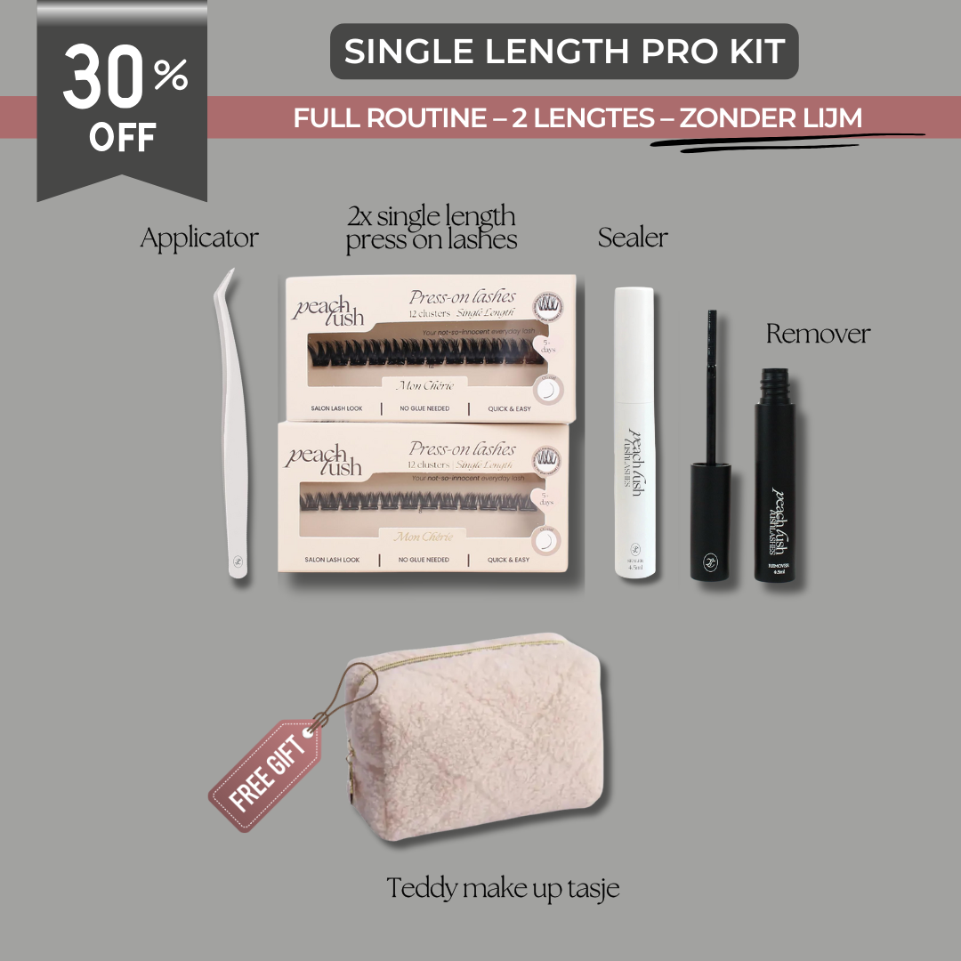Single Length Pro Kit – Zelfklevende Wimperextensions zonder Lijm (2 Lengtes)