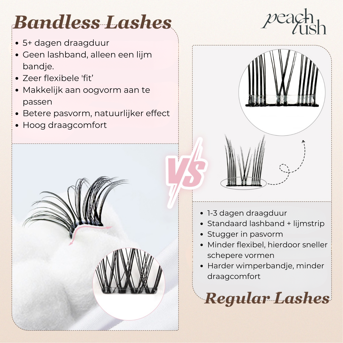 Mon Chérie Press On Lashes – Zelfklevende Wimpers | Volume pre glued press on lashes