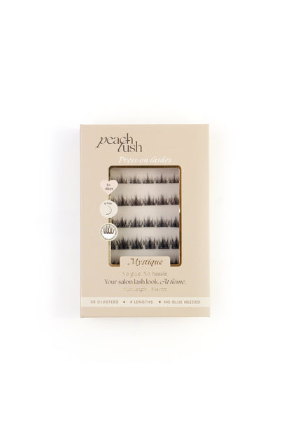 NIEUW✨| MYSTIQUE Press On Lashes – Zelfklevende Wimpers | Volume pre glued press on lashes