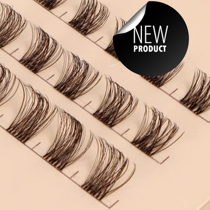 Cottony Cherish Coffee | Bruine Multi-length Cluster Lashes
