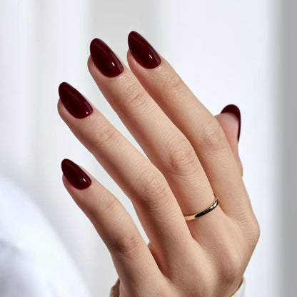Cherry Noir | Press on nails