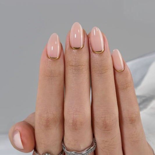 Golden Halo | Press on nails