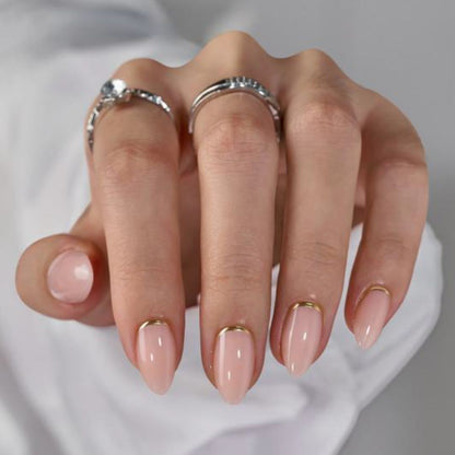 Golden Halo | Press on nails