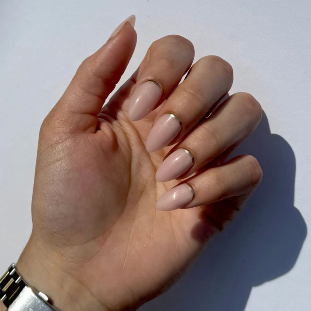 Golden Halo | Press on nails