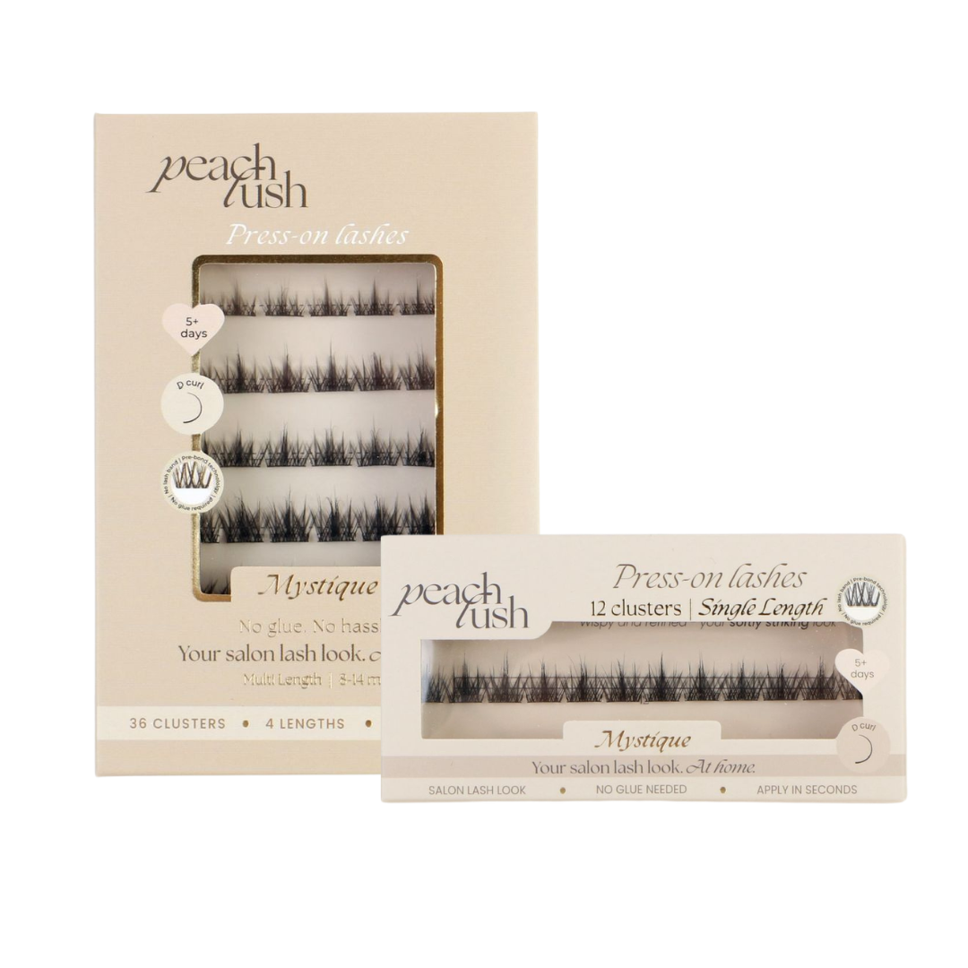 NIEUW✨| MYSTIQUE Press On Lashes – Zelfklevende Wimpers | Volume pre glued press on lashes
