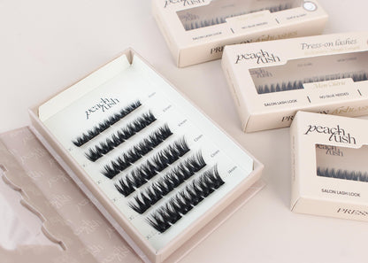 single length mutli length press on lashes volume mon cherie zelklevende wimpers