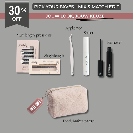 Mix & Match Press-On Lashes Kit (Multi + Single Length)  – zonder lijm