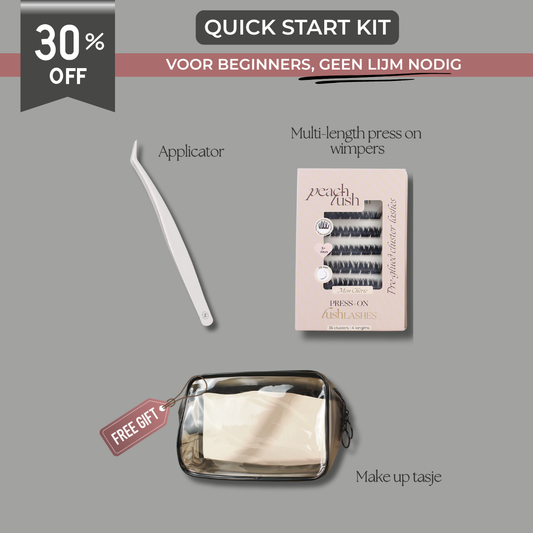 Quick Start Kit – Zelfklevende Press On Wimpers voor Beginners