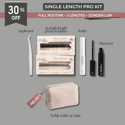 Single Length Pro Kit – Zelfklevende Wimperextensions zonder Lijm (2 Lengtes)