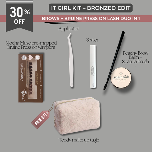 IT GIRL – Bronzed Edit | Press On Lashes + Brow Balm